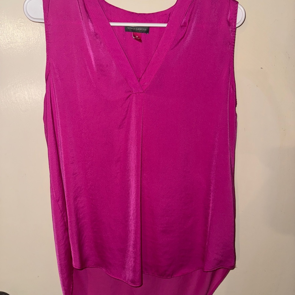 Vince Camuto Pink Sleeveless Tunic
